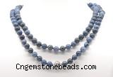 GMN8041 18 - 36 inches 8mm, 10mm dumortierite 54, 108 beads mala necklaces
