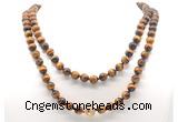 GMN8050 18 - 36 inches 8mm, 10mm grade AA yellow tiger eye 54, 108 beads mala necklaces