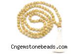 GMN8476 8mm, 10mm grade AA golden tiger eye 27, 54, 108 beads mala necklace with tassel