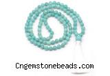 GMN8540 8mm, 10mm amazonite 27, 54, 108 beads mala necklace with tassel