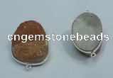 NGC01 20*30mm - 25*35mm freeform druzy agate connectors