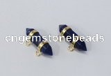 NGC1039 7*30mm – 8*32mm sticks lapis lazuli gemstone connectors