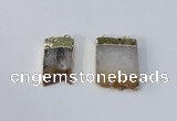 NGC1042 15*25mm – 25*30mm freeform citrine connectors wholesale