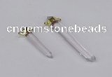 NGC1198 8*35mm - 10*60mm sticks white crystal connectors wholesale