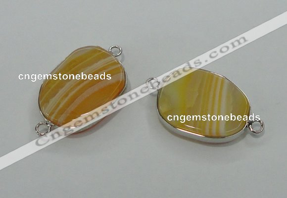 NGC125 13*18mm - 15*20mm freeform agate connectors wholesale