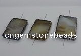 NGC1778 35*55mm - 40*60mm rectangle agate connectors wholesale