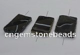 NGC1788 35*55mm - 40*60mm rectangle agate connectors wholesale