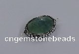 NGC1805 20*25mm - 25*30mm faceted freeform fluorite connectors