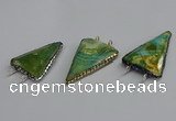 NGC1838 30*35mm - 30*40mm triangle agate connectors wholesale