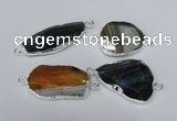 NGC188 18*35mm - 25*40mm freeform druzy agate connectors