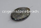 NGC1887 30*40mm - 30*45mm oval agate gemstone connectors