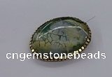 NGC1891 40*50mm - 45*55mm freeform agate gemstone connectors