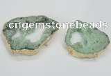 NGC204 50*60mm - 55*75mm freeform druzy agate connectors