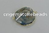 NGC238 30*35mm - 35*40mm freeform agate gemstone connectors