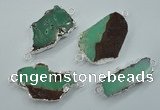 NGC38 25*35mm - 35*45mm freeform australia chrysoprase connectors