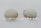 NGC435 25*35mm - 35*40mm freeform druzy agate gemstone connectors