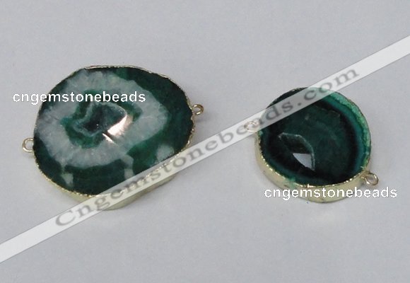 NGC482 25*30mm - 35*40mm freefrom druzy agate gemstone connectors