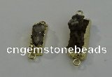 NGC5032 10*30mm - 10*35mm rectangle druzy quartz connectors