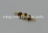 NGC5059 10*25mm - 10*35mm freeform citrine gemstone connectors