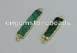NGC5070 8*35mm - 10*40mm rectangle agate gemstone connectors