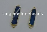 NGC5071 8*35mm - 10*40mm rectangle agate gemstone connectors