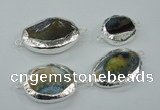 NGC51 25*30mm - 30*40mm freeform agate connectors