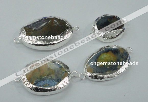 NGC51 25*30mm - 30*40mm freeform agate connectors