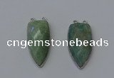 NGC5146 16*35mm - 18*40mm arrowhead amazonite connectors