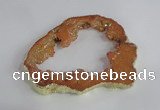 NGC520 45*50mm - 55*65mm freeform plated druzy agate connectors