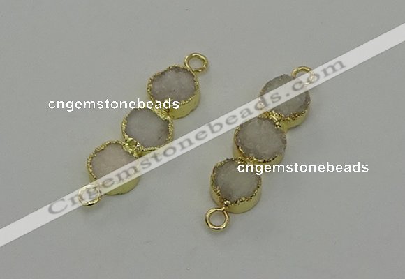 NGC5208 10*32mm druzy agate gemstone connectors wholesale