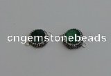 NGC5228 12mm - 14mm freeform druzy agate connectors wholesale