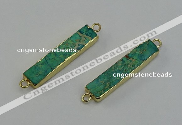 NGC5300 8*40mm - 10*42mm rectangle sea sediment jasper connectors