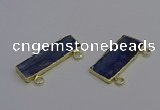 NGC5665 12*38mm - 15*35mm rectangle blue kyanite connectors