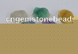 NGC568 18*25mm - 25*30mm freeform druzy agate connectors wholesale