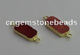 NGC5688 10*22mm - 10*25mm freeform mookaite gemstone connectors