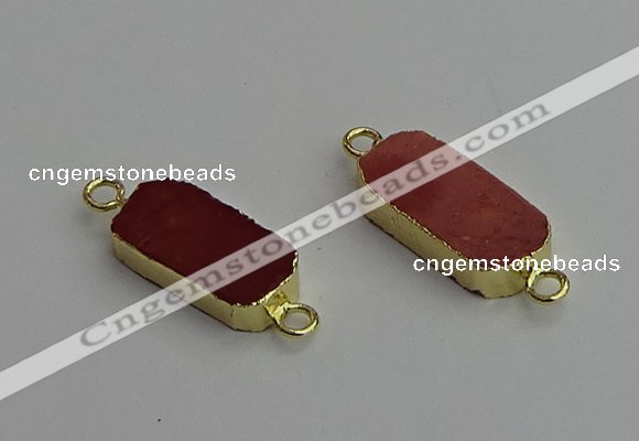 NGC5688 10*22mm - 10*25mm freeform mookaite gemstone connectors