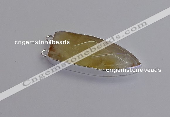 NGC5719 15*35mm - 16*45mm arrowhead citrine connectors