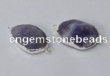 NGC576 18*25mm - 22*30mm freeform agate gemstone connectors