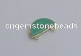 NGC5908 13*26mm moon amazonite gemstone connectors wholesale