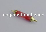 NGC5946 8*40mm tube cherry quartz connectors wholesale