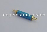 NGC5952 8*40mm tube white howlite connectors wholesale