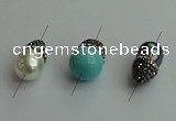 NGC6620 12*22mm - 13*20mm teardrop shell pearl connectors