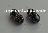 NGC6644 10*22mm teardrop hematite connectors wholesale