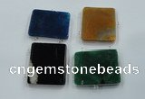 NGC67 45*55mm rectangle agate connectors wholesale