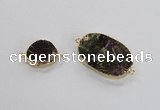 NGC689 15*20mm - 25*35mm freeform tourmaline gemstone connectors