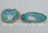 NGC704 45*75mm - 60*70mm freeform druzy agate connectors