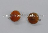 NGC876 15*20mm bicone agate gemstone connectors wholesale