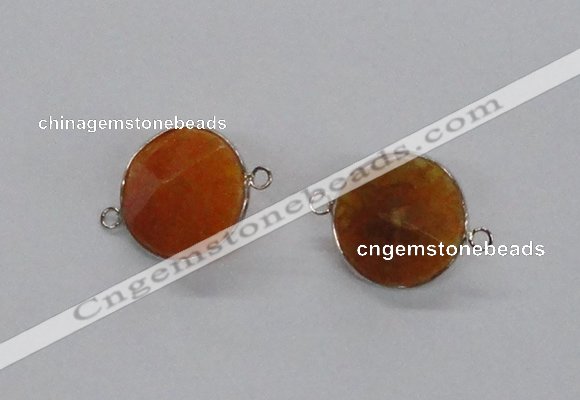 NGC876 15*20mm bicone agate gemstone connectors wholesale