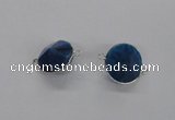 NGC880 15*20mm bicone agate gemstone connectors wholesale