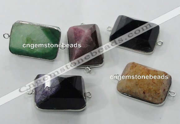 NGC94 18*22*30mm druzy agate connectors wholesale